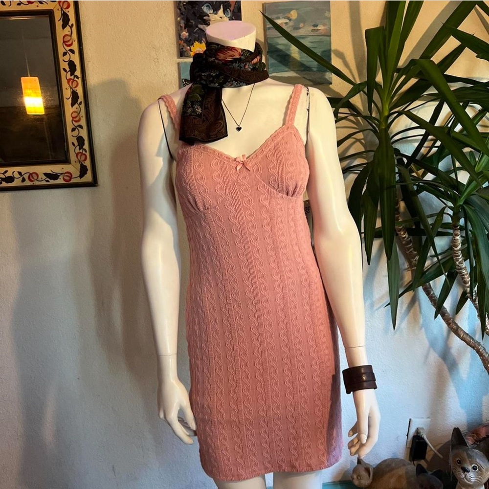 No Boundaries Pink Lace Dress